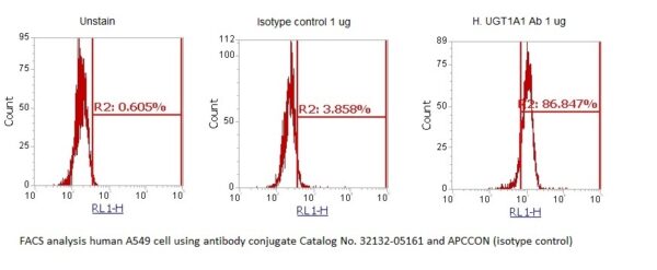 Human UDP-Glucuronosyltransferase 1-1 (UGT1A1) AssayLite Antibody (APC Conjugate) - Image 2